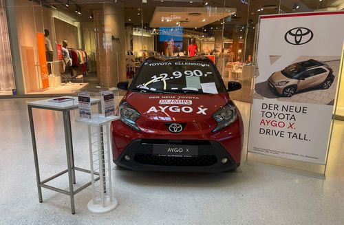 Der neue Aygo X im Kaufhaus Tyrol