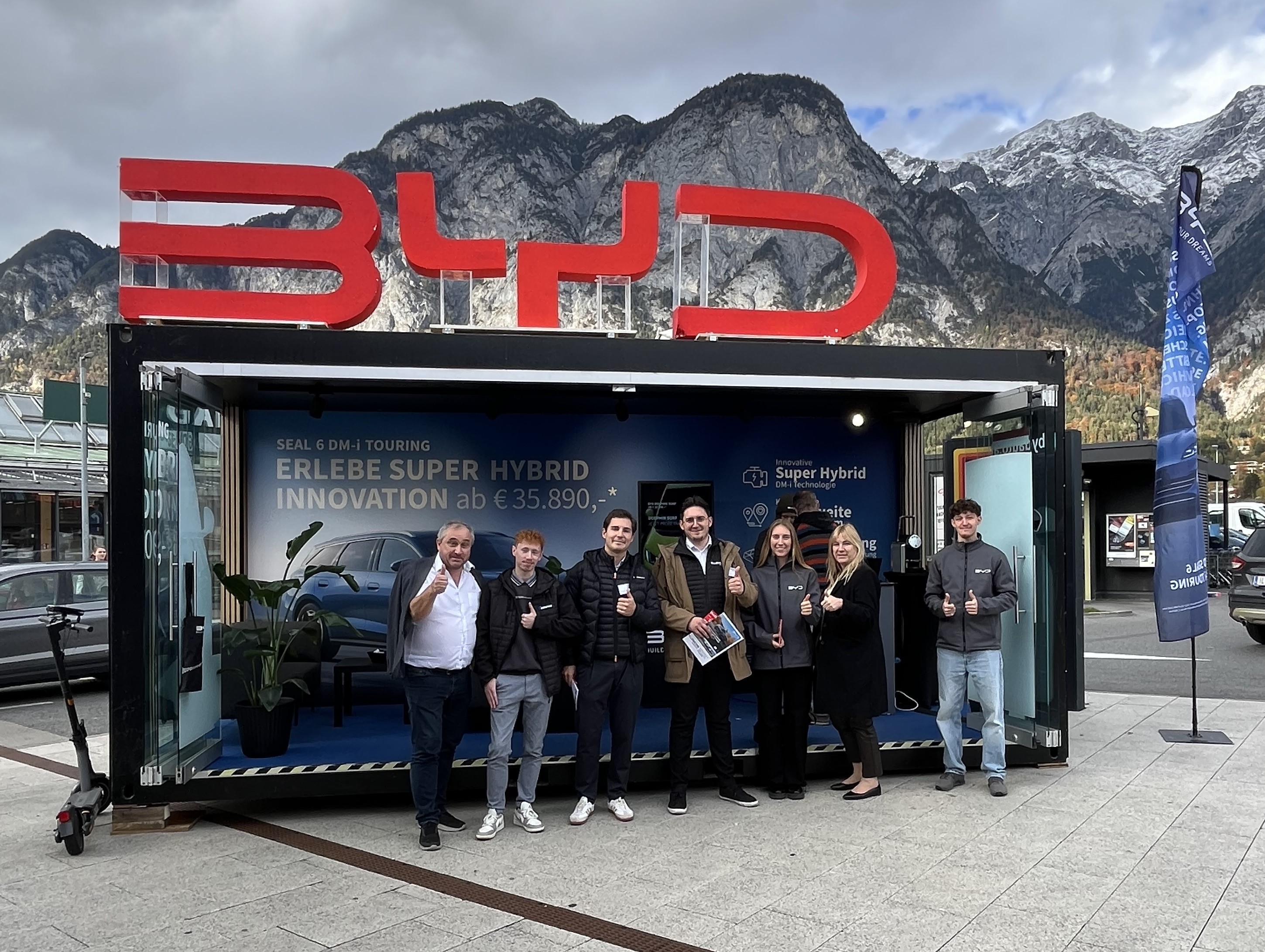 BYD Roadshow in der CYTA Shoppingwelt Innsbruck