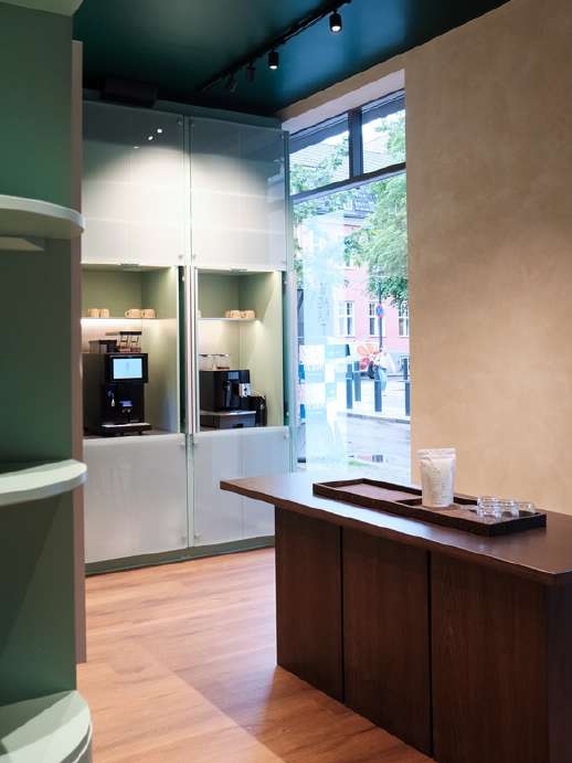 élan showroom-interiør