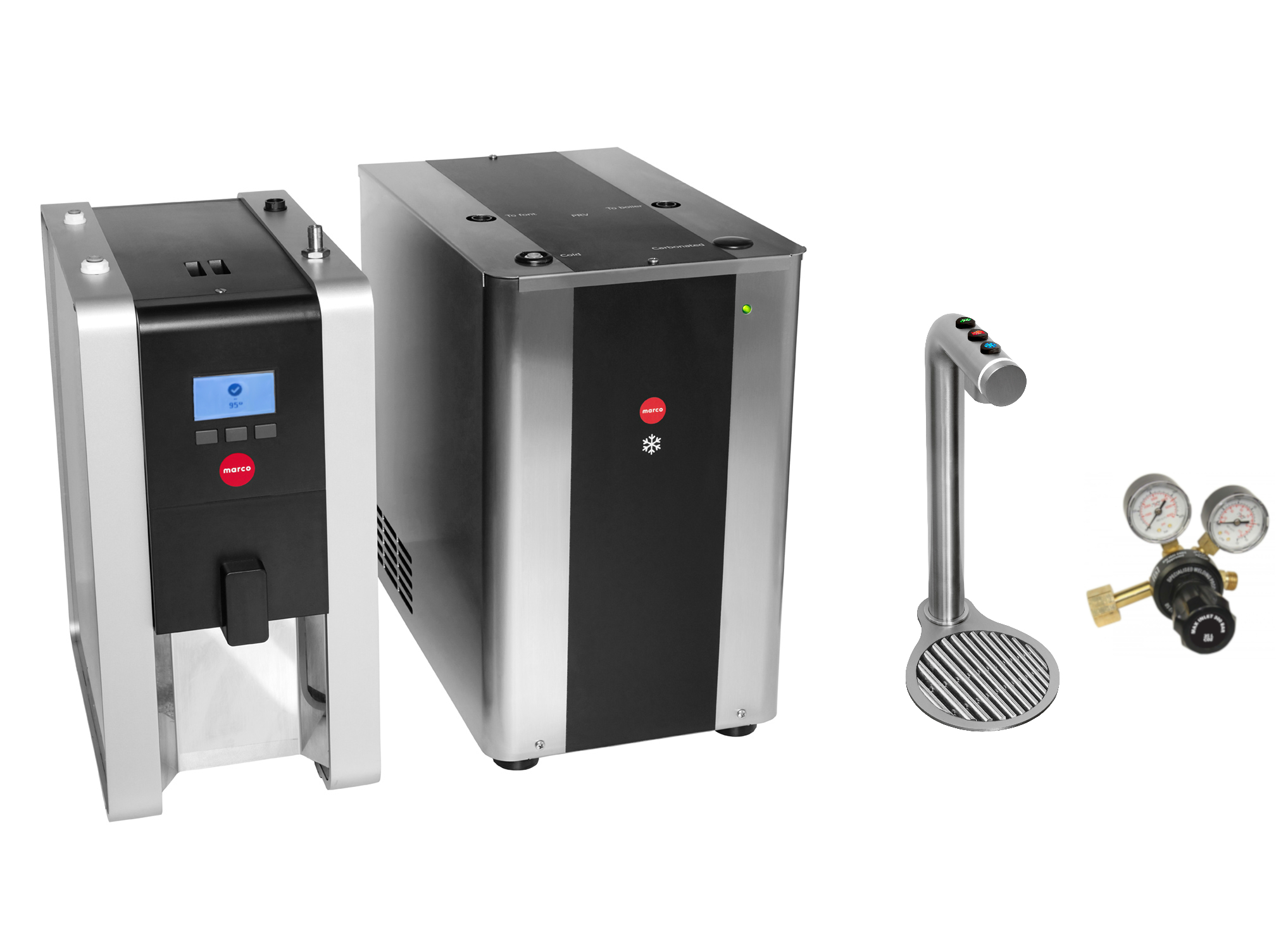 Marco FRIIA HCS – Varmt, Kaldt og Kullsyreholdig vann fra en elegant og brukervennlig dispenser.