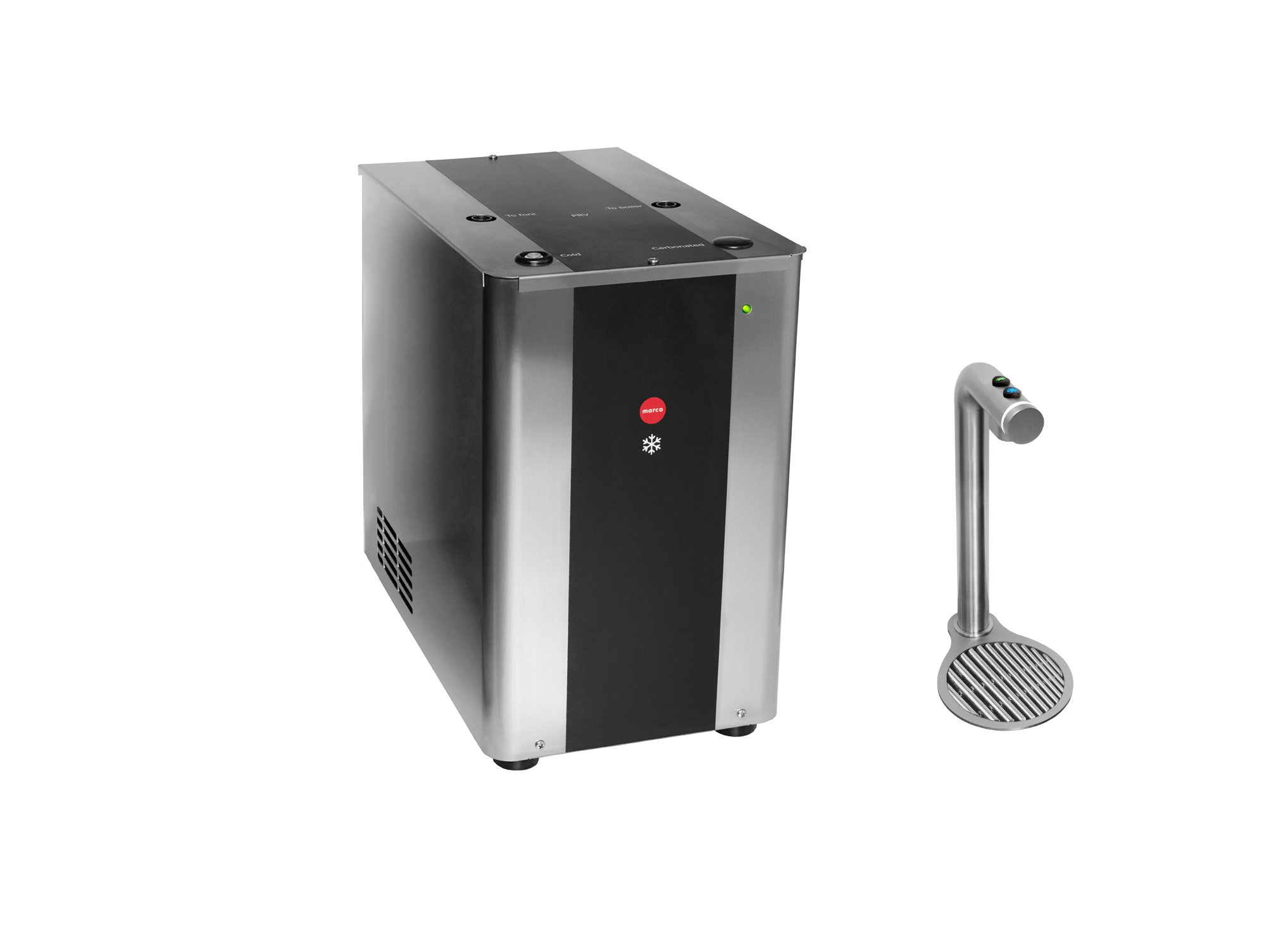 Marco FRIIA CS – Kaldt og Kullsyreholdig vann fra en elegant og brukervennlig dispenser.