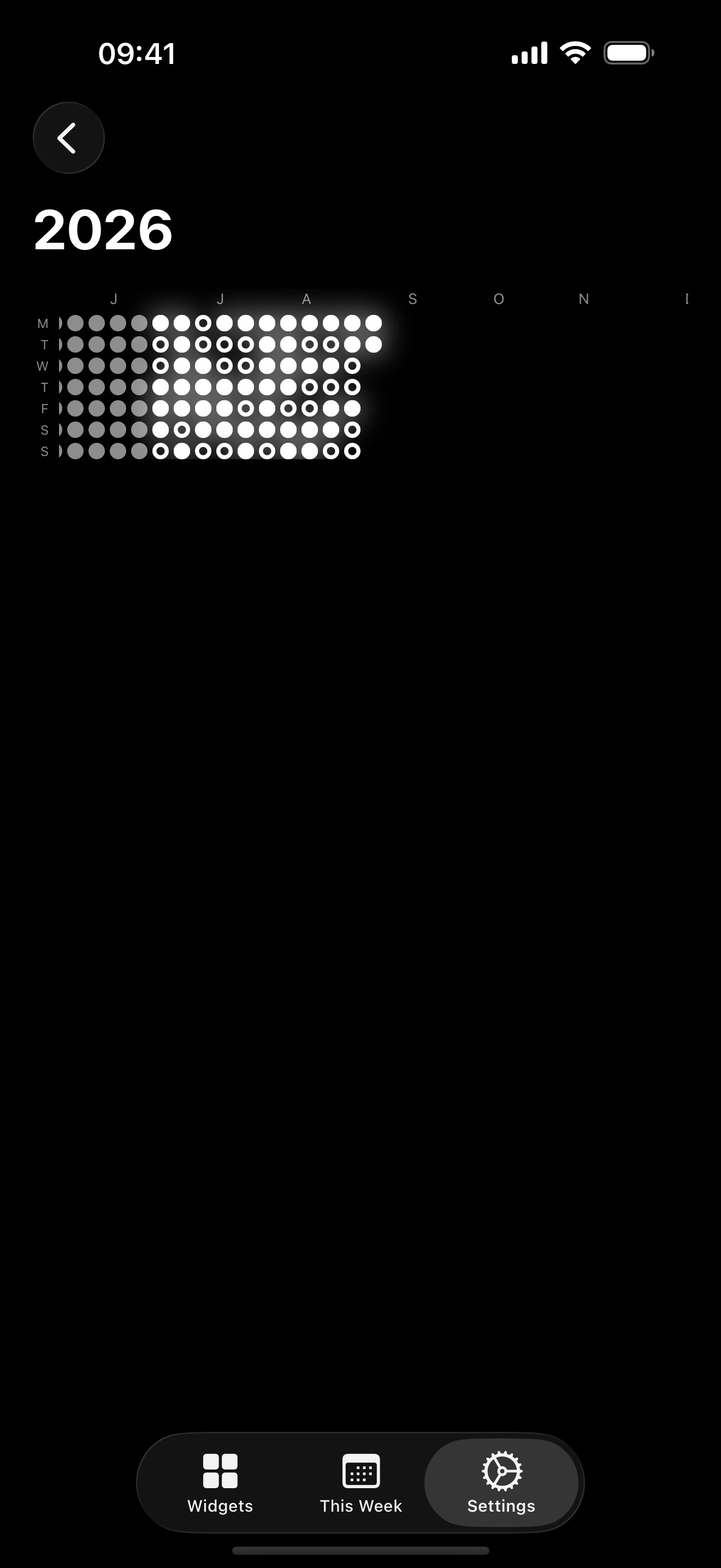 App Store screenshot: past weeks in Glow Up