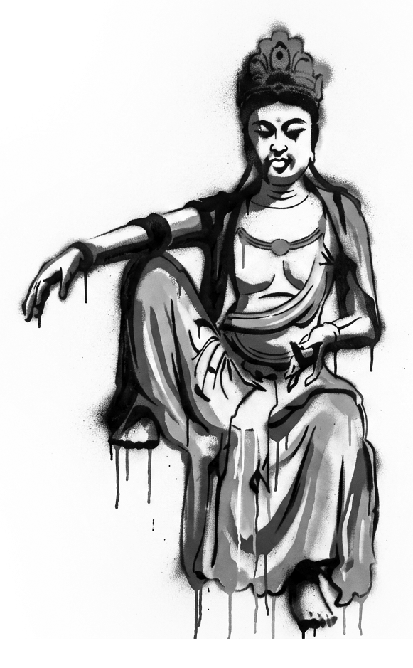A illustration both visualizing and marking the story on the wall of fame 