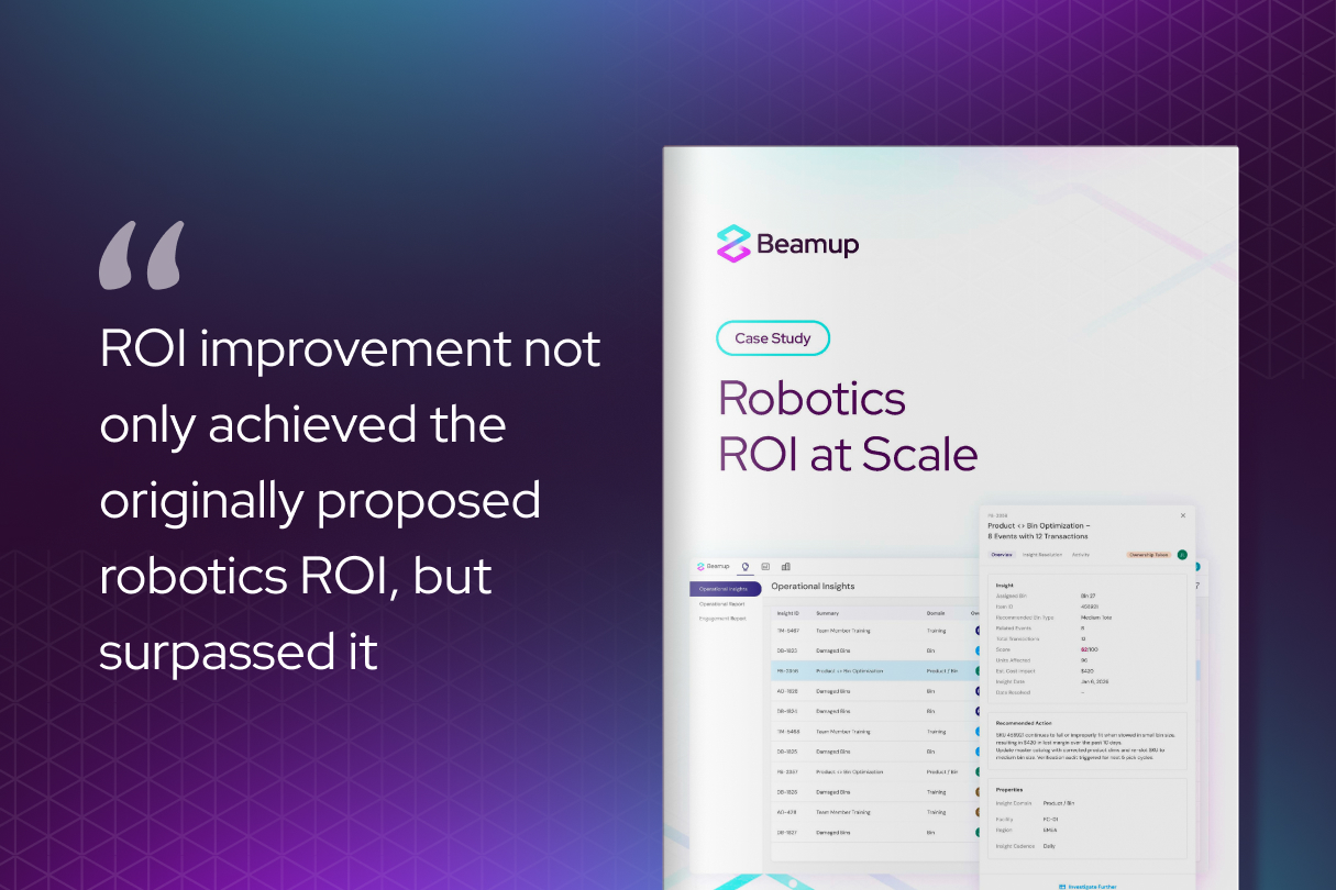Case Study: Robotics  ROI at Scale