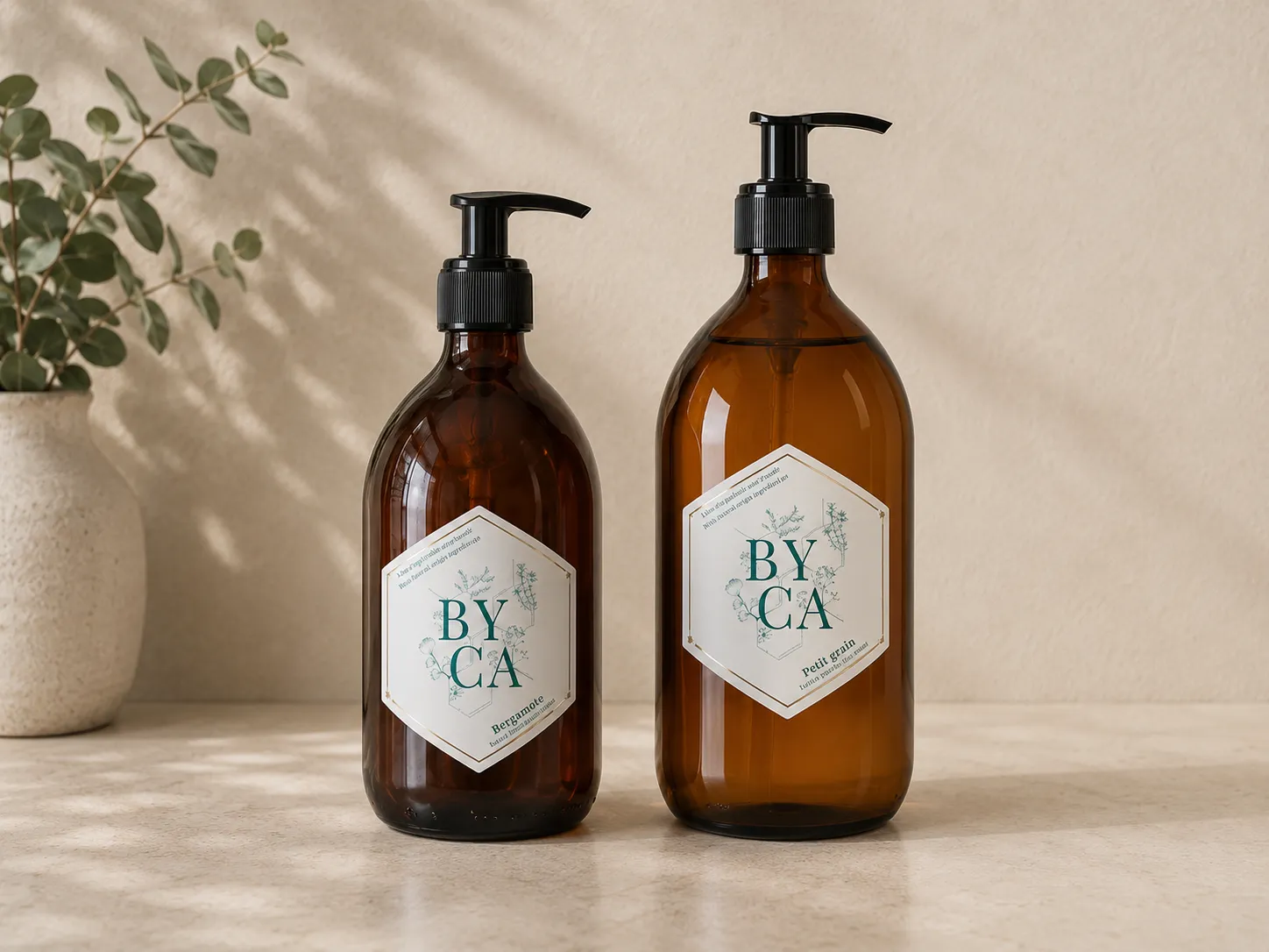 Gel pour les mains BYCA, cosmétique made in France