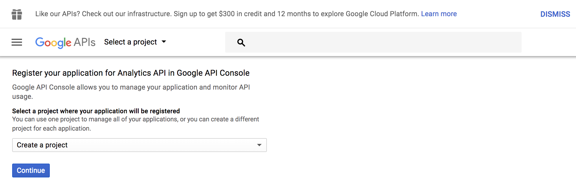 Enable the use of API for your Google account