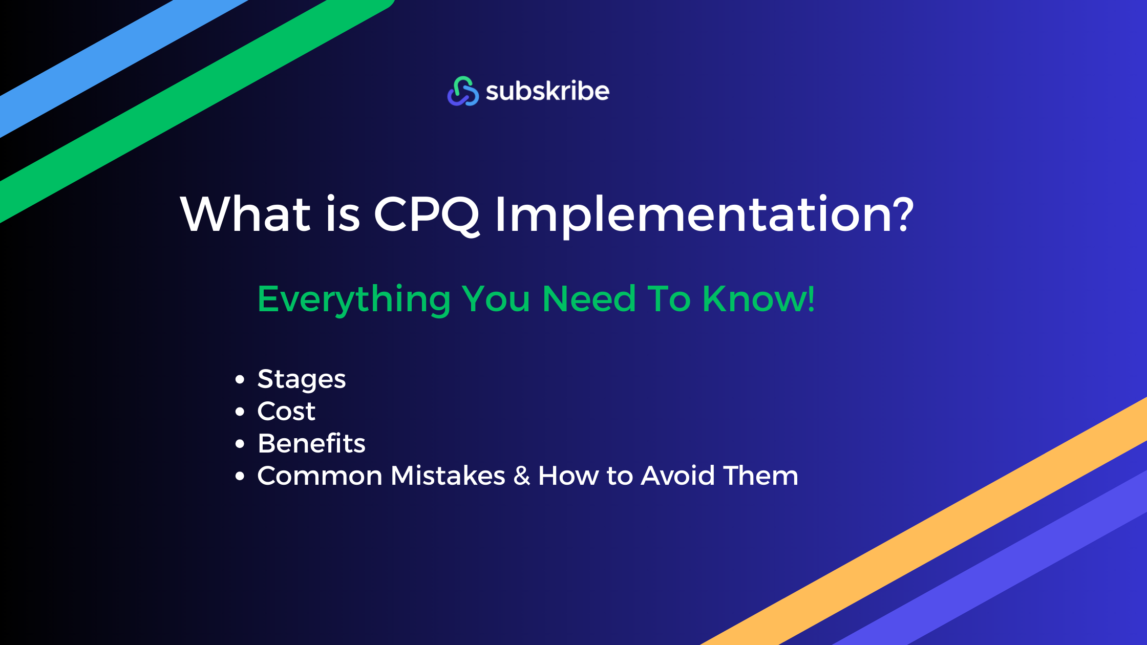 What is CPQ Implementation? |  Subskribe
