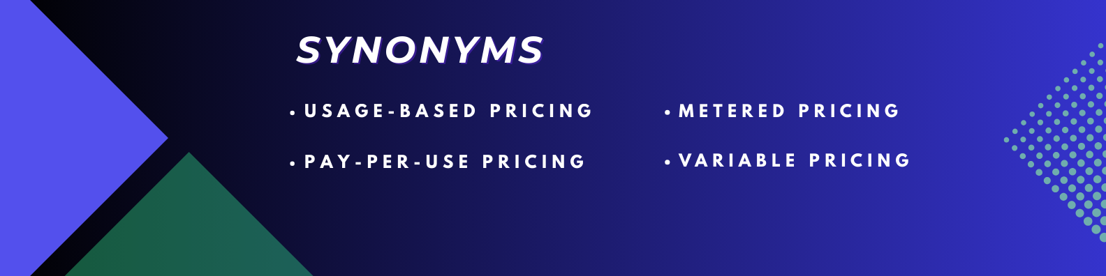 consumption-based pricng synonyms