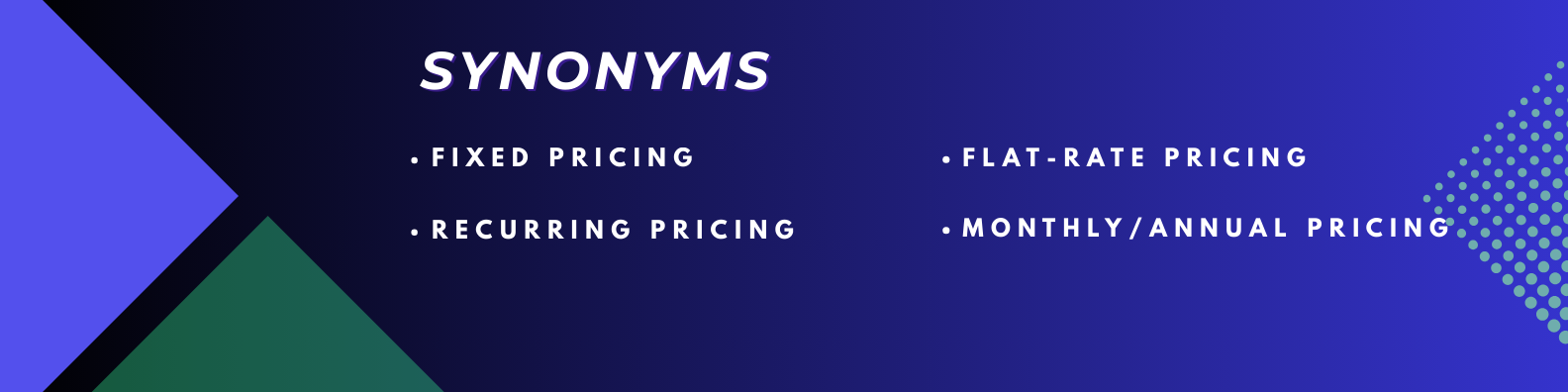 subscription based pricing synonyms