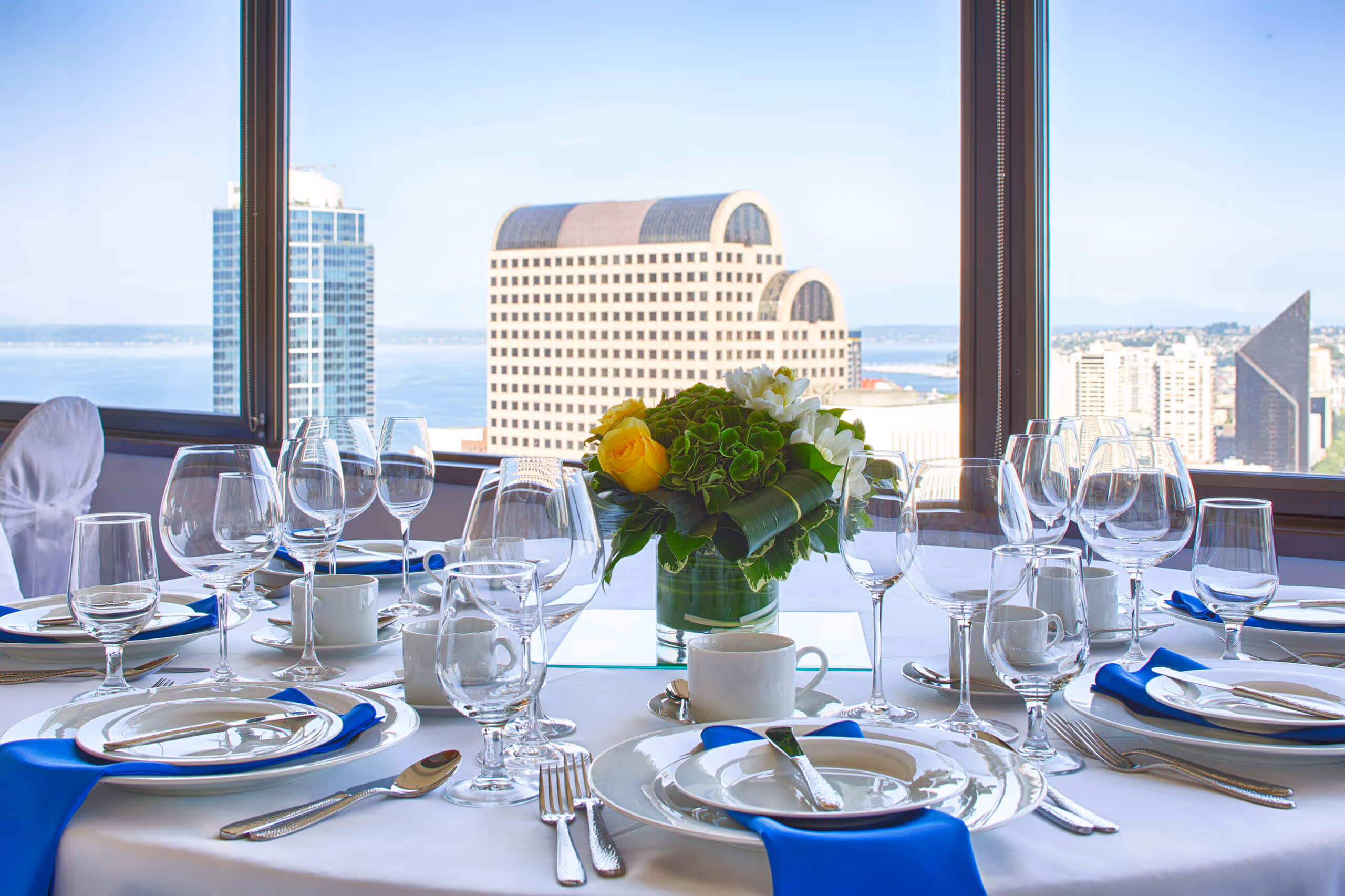 Banquet room, Hilton Hotel, Seattle, Washington