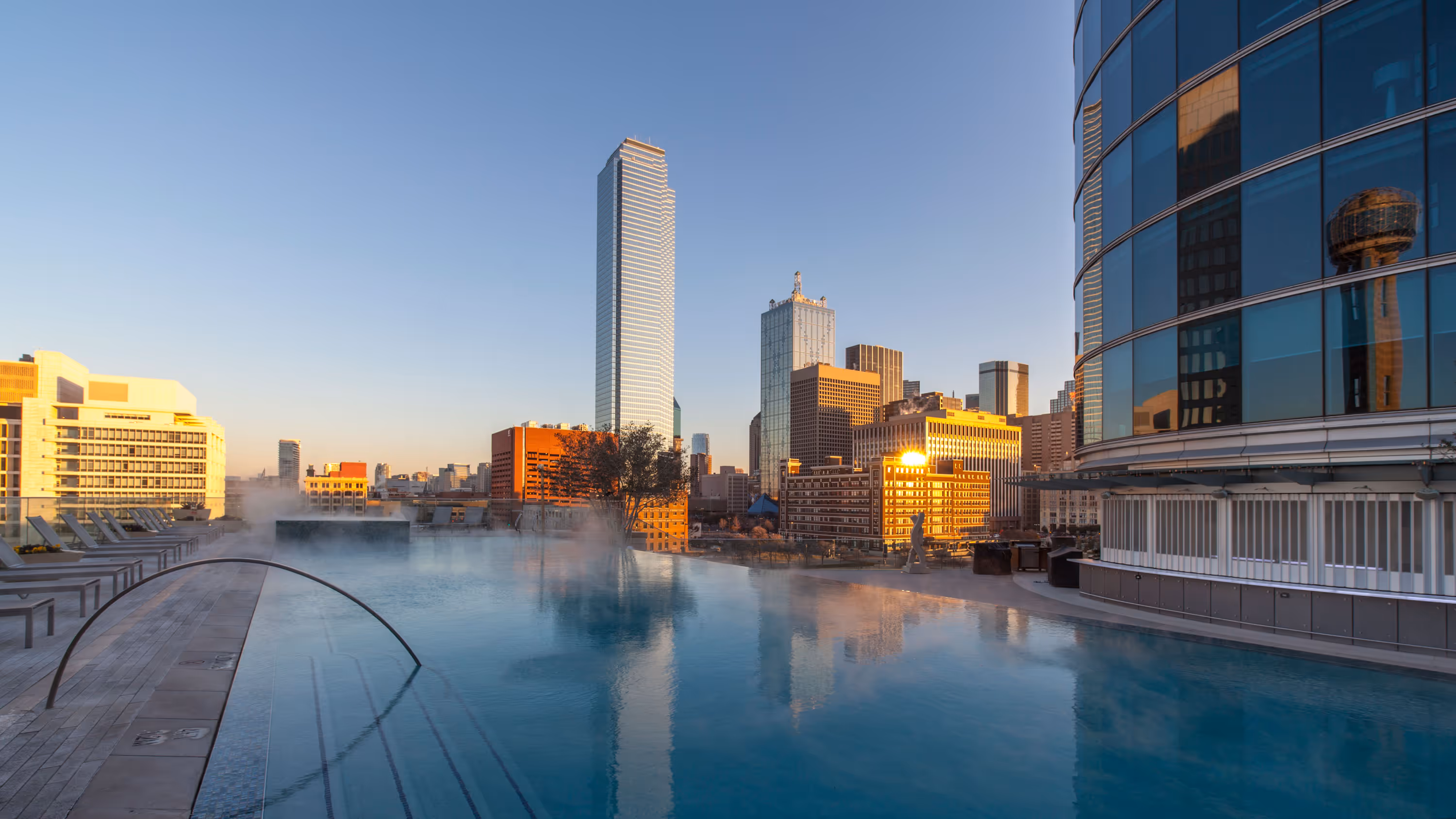 rooftop pool, Omni hotel, Dallas, Texas