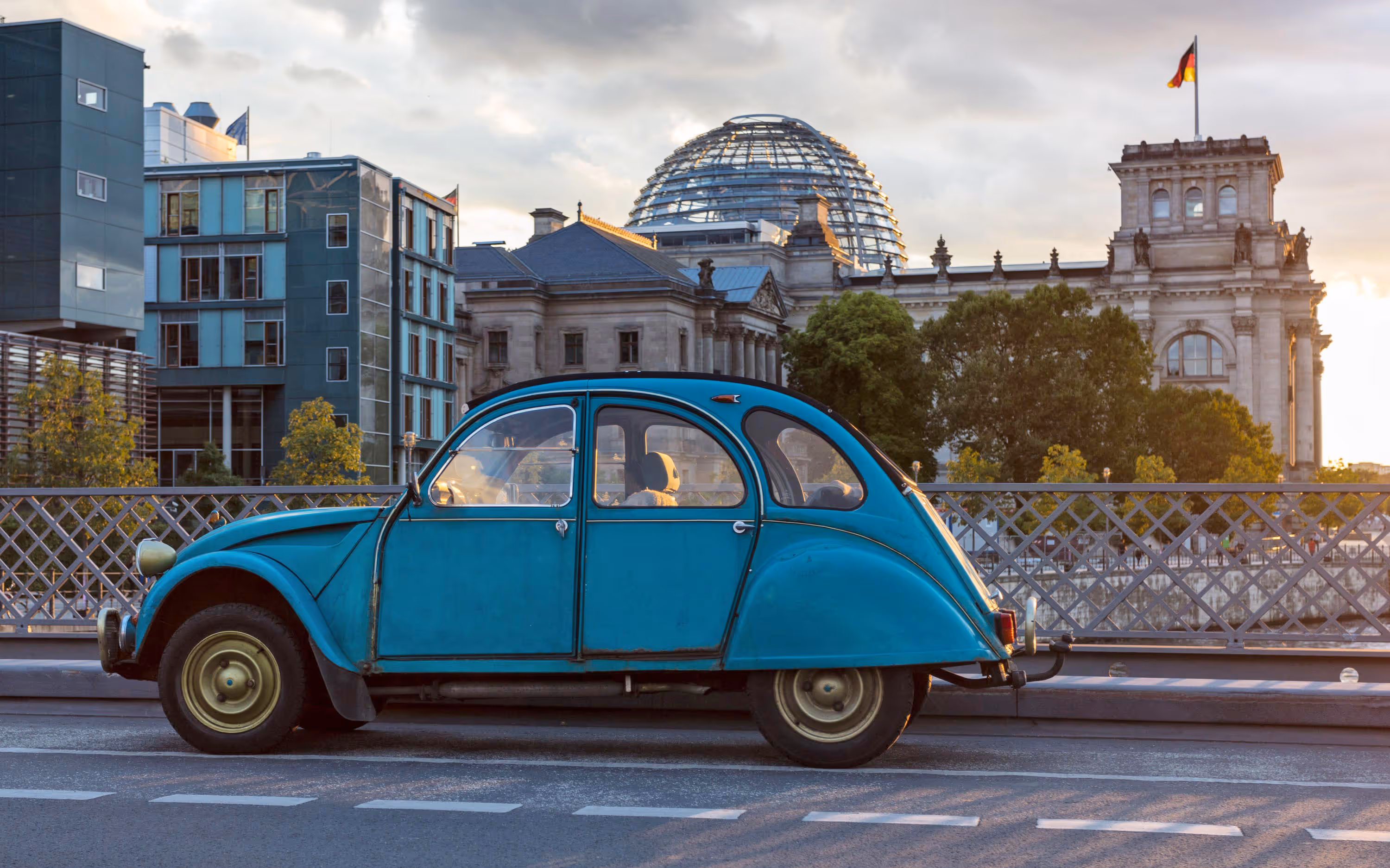 Citröen near the Reichstag, Berlin, Germany