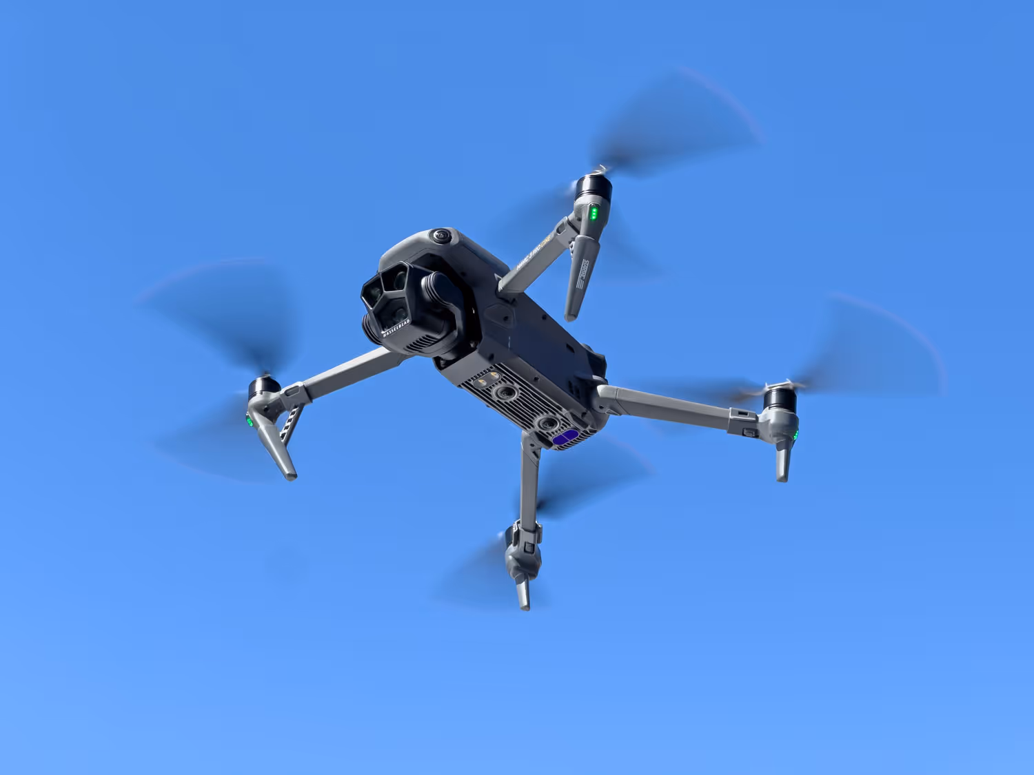 A DJI drone in flight