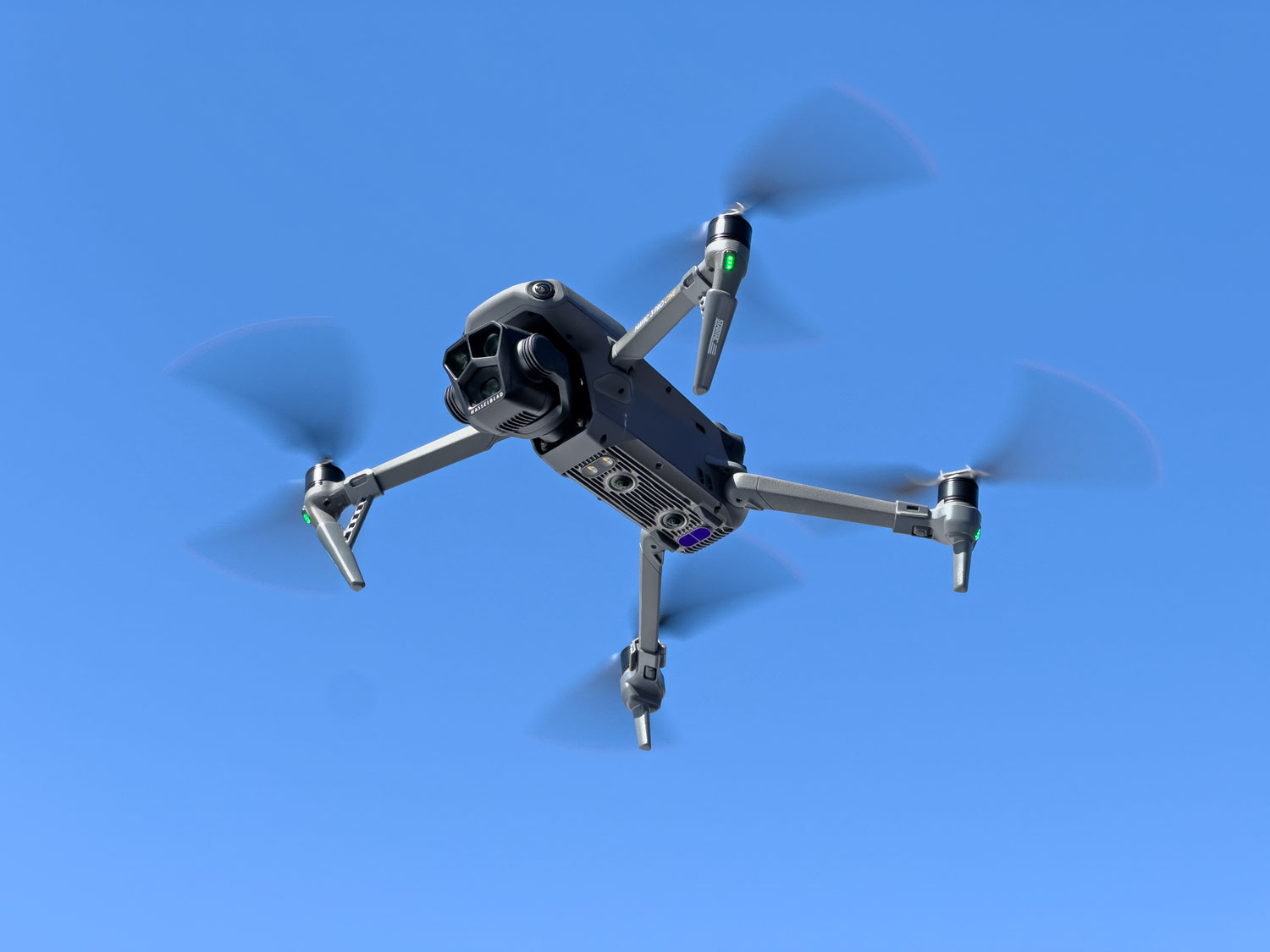 A DJI drone in flight