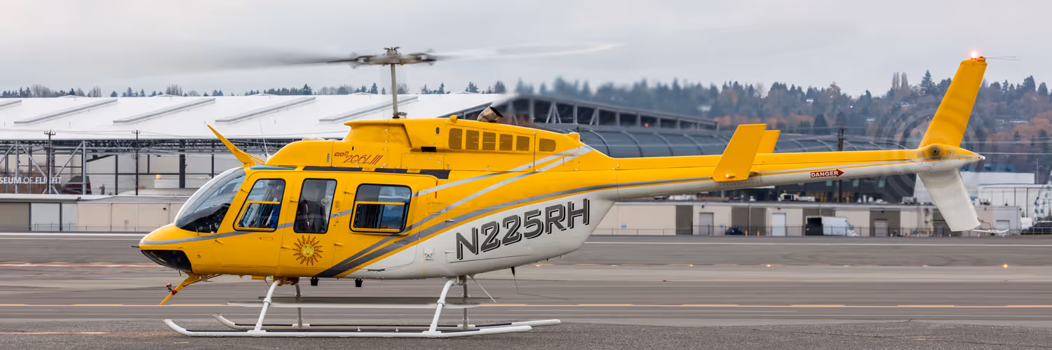 A Bell 206 helicopter