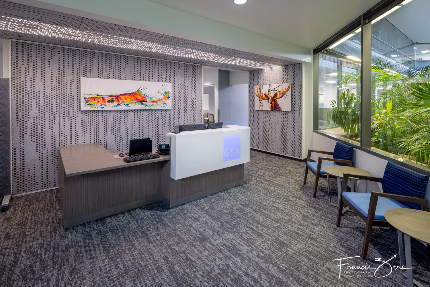 A photo of a government office that was updated to a contemporary architectural style