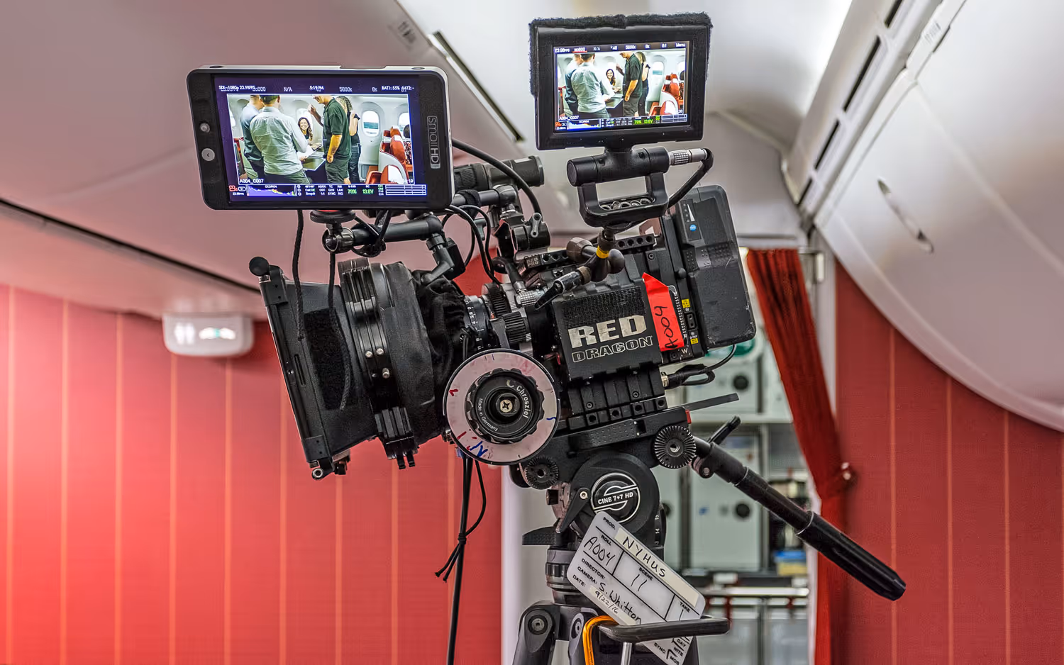 An 8k digital video camera on a film set