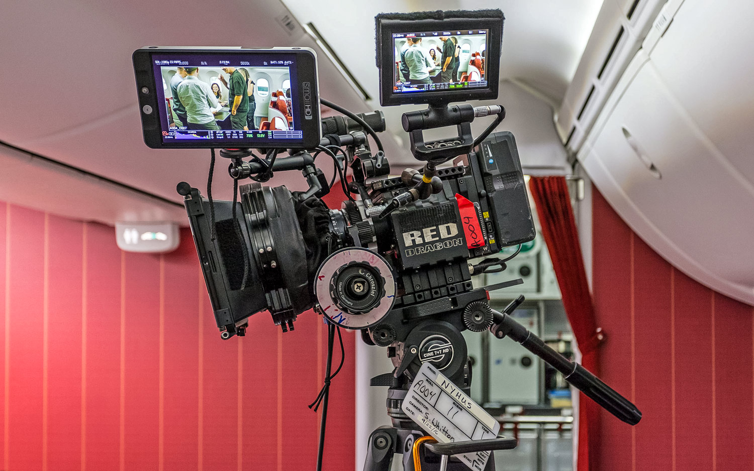 An 8k digital video camera on a film set