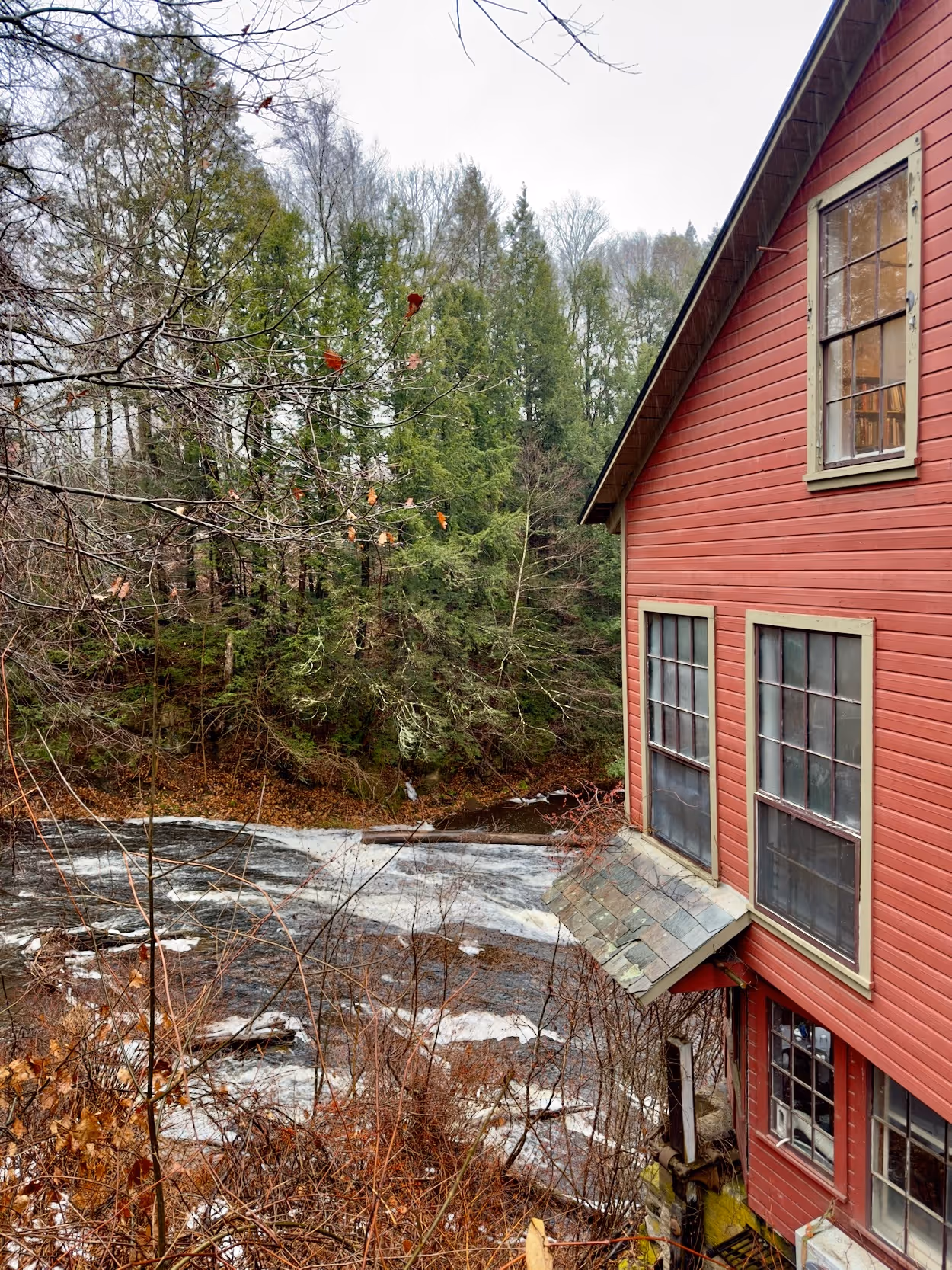A photo of the Book Mill in Montague, Massachusetts