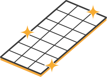 Icon of clean new solar panel