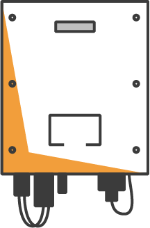 Graphic of a solar inverter