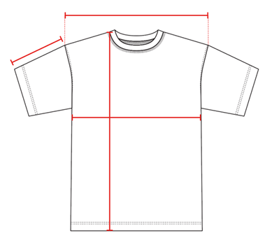 Size Chart For Wix Harmony BOXY T-Shirt