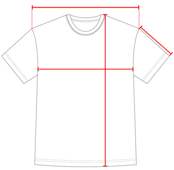 Size Chart For sett T-Shirt
