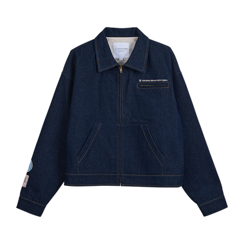Tfactor zipper denim jacket