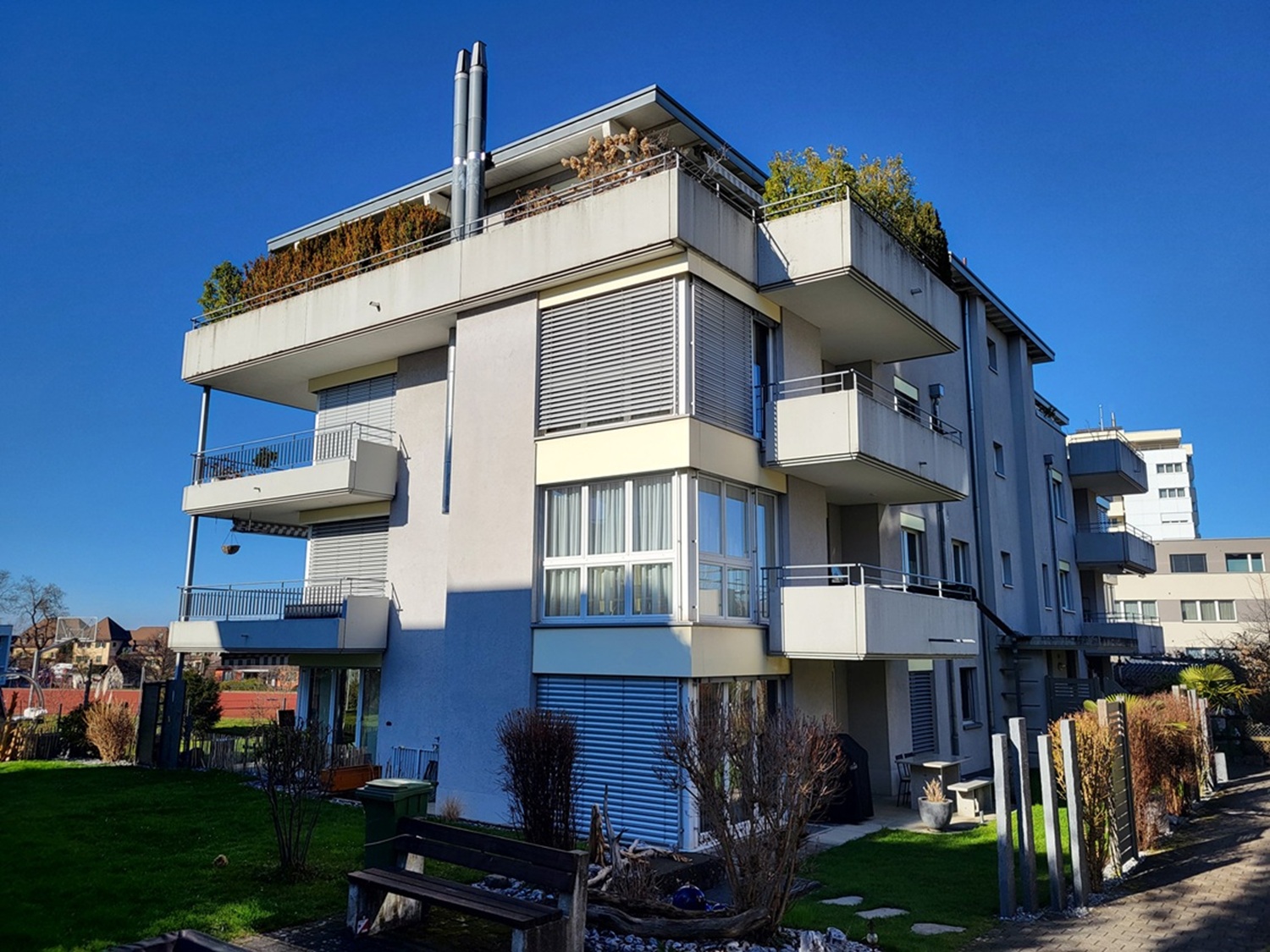 Family-friendly apartment with large balcony and hobby room