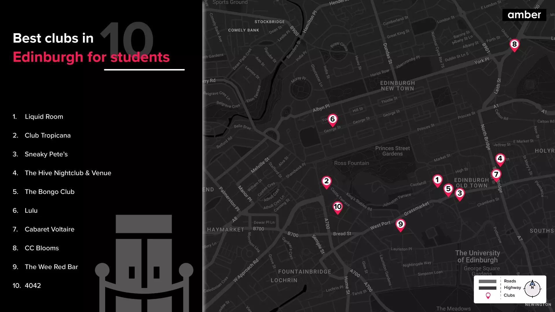 Clubs in Edinburgh