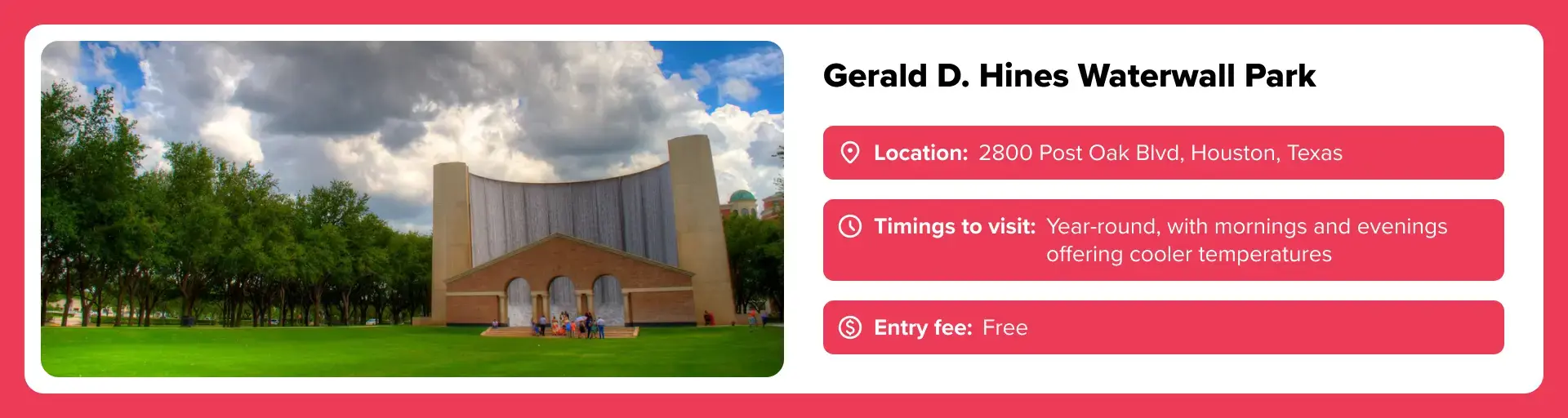Gerald D. Hines Waterwall Park