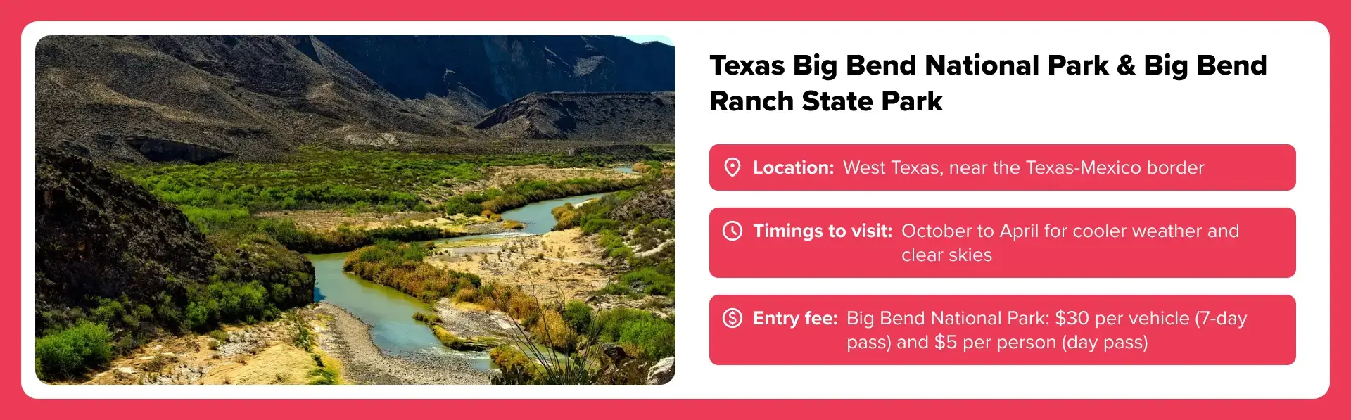 Texas Big Bend National Park & Big Bend Ranch State Park