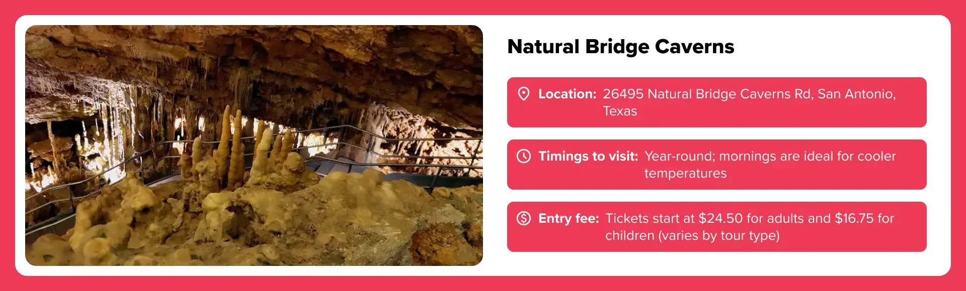 Natural Bridge Caverns