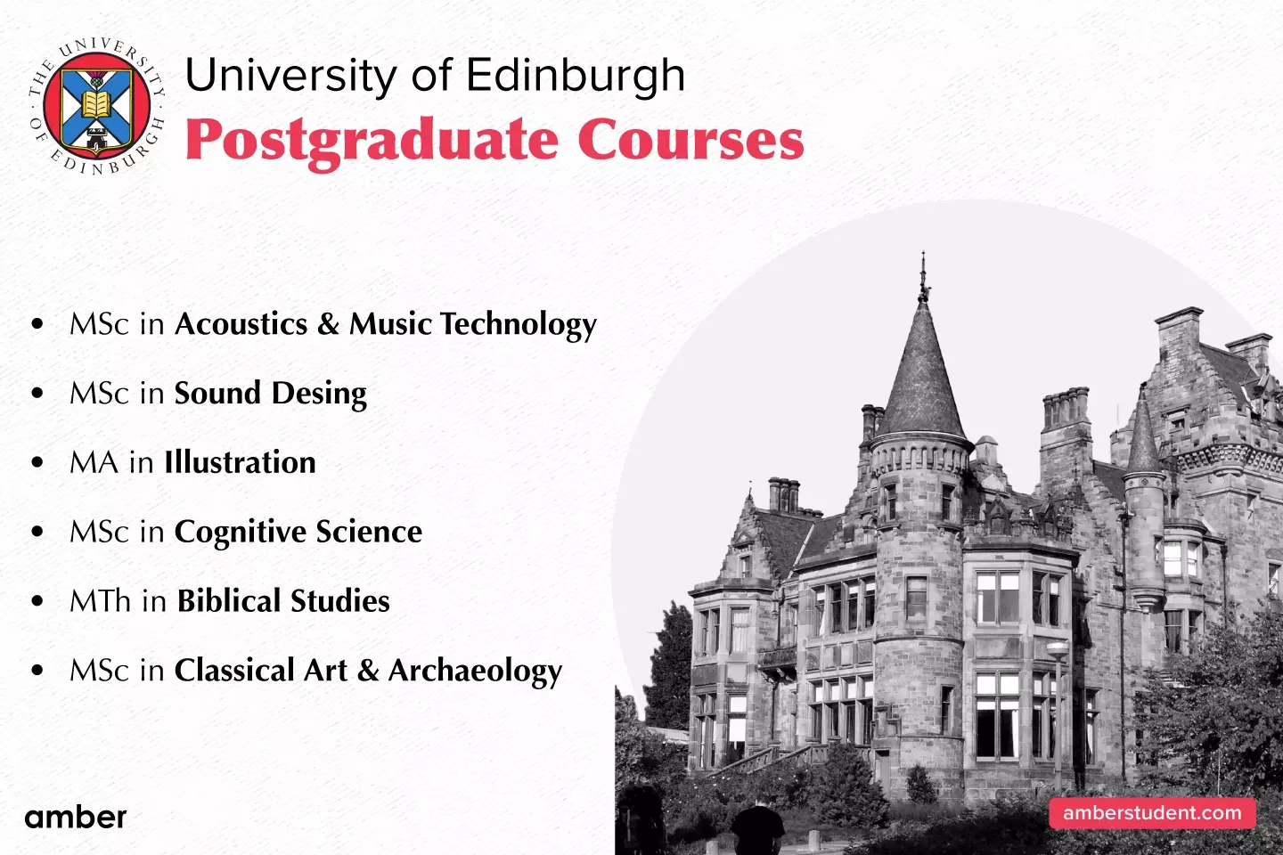Postgraduate courses at the University of Edinburgh