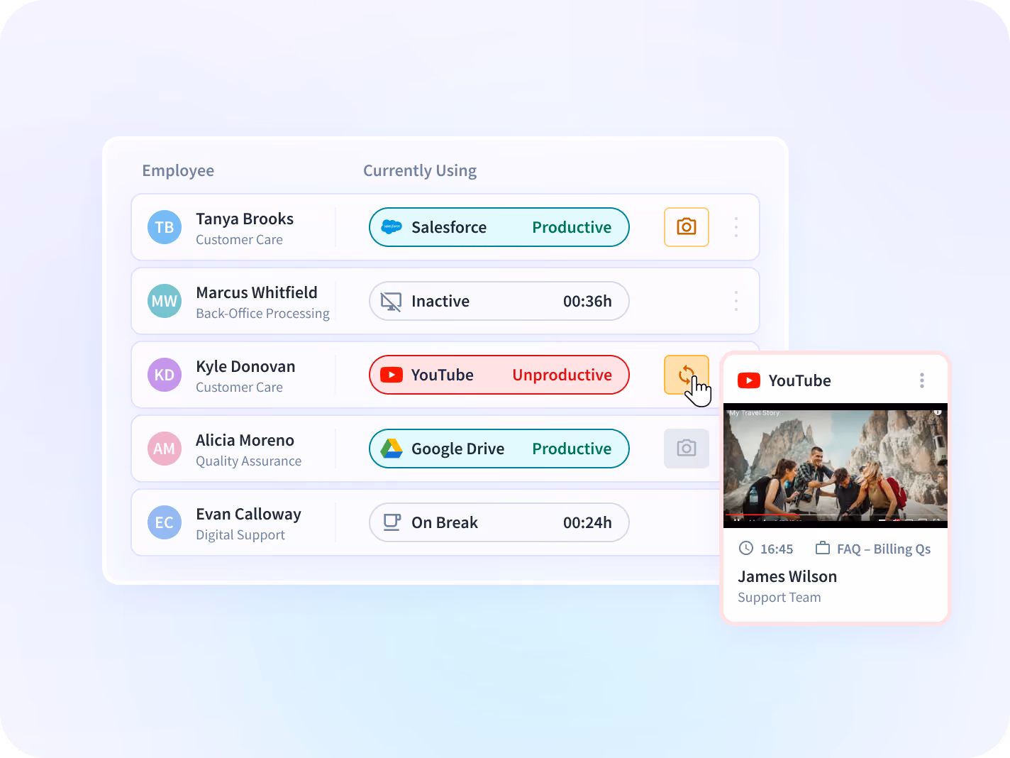monitor employees screenshots