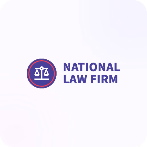 Logotipo de firma de abogados nacional