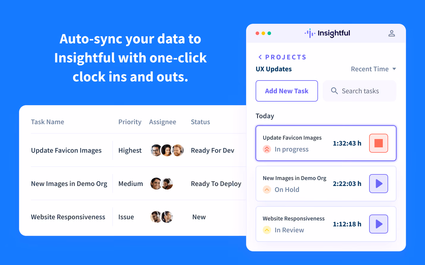 Track the time spent on Shortcut boards and cards with the Insightful Timer