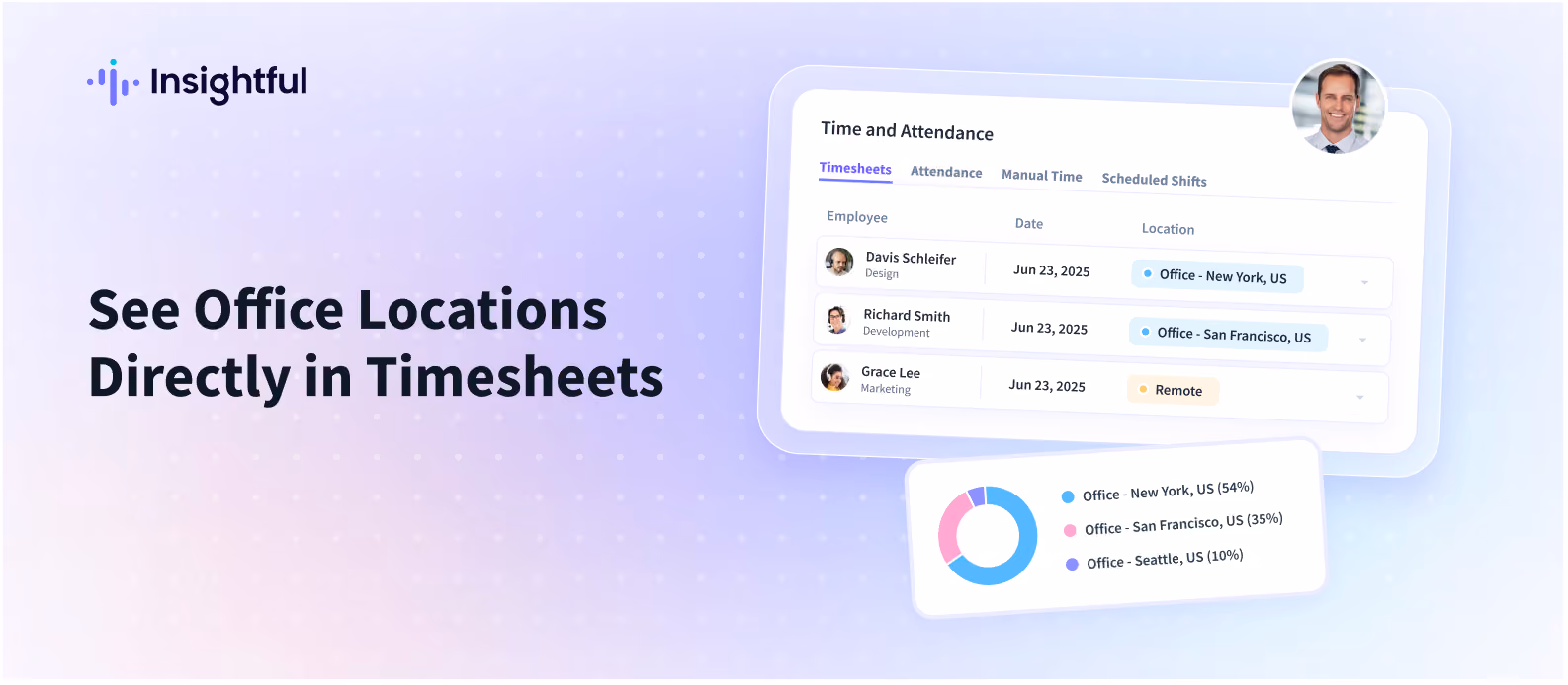 See Office Locations Directly in Timesheets