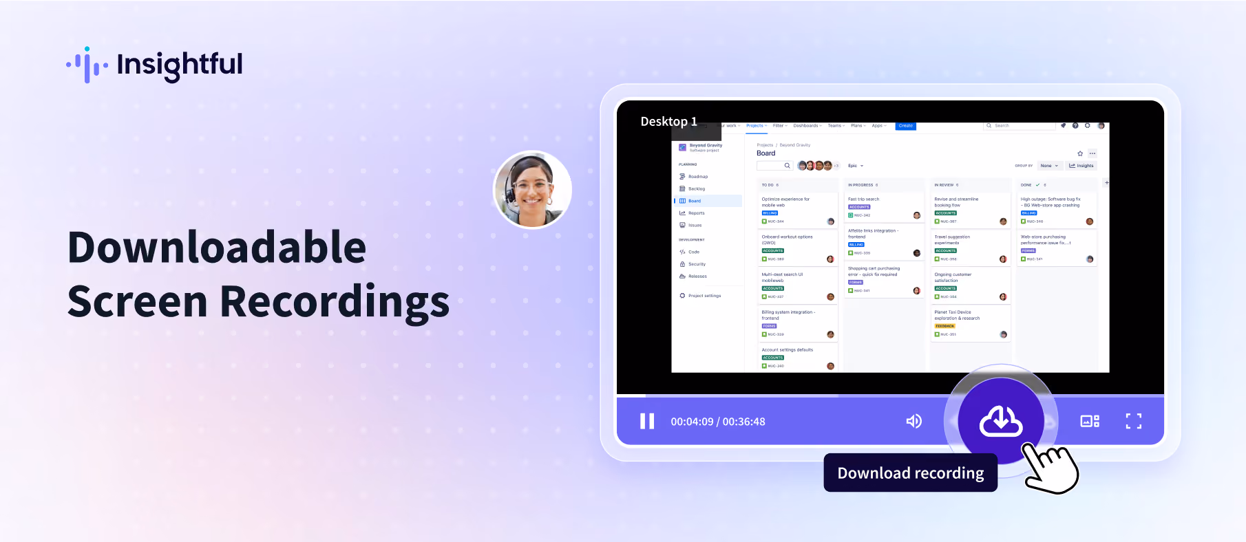 Downloadable Screen Recordings
