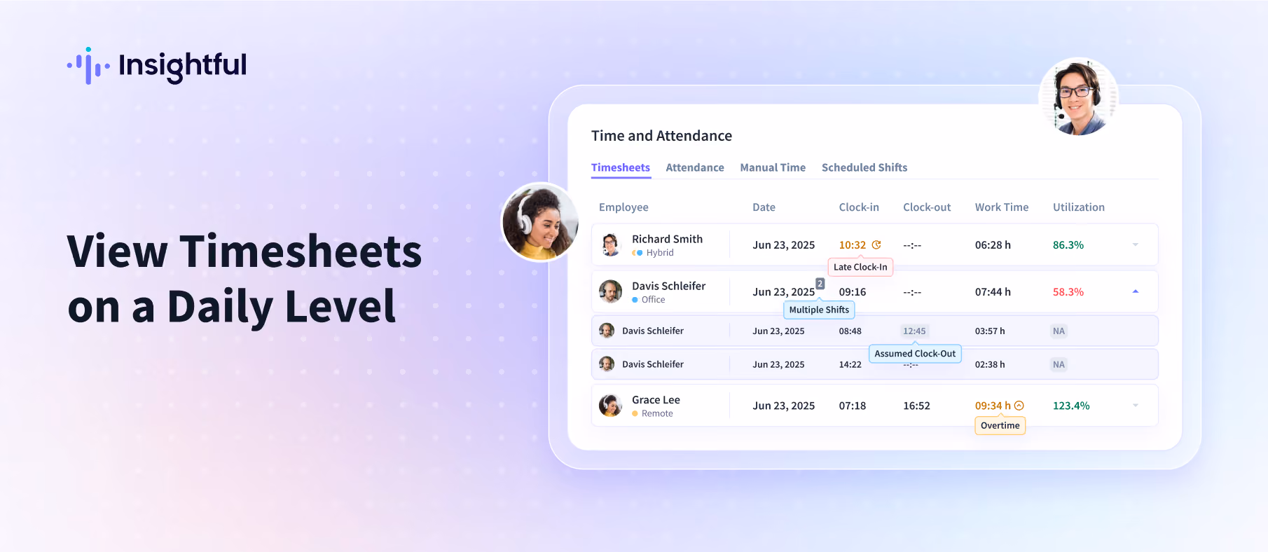 View Timesheets on a Daily Level
