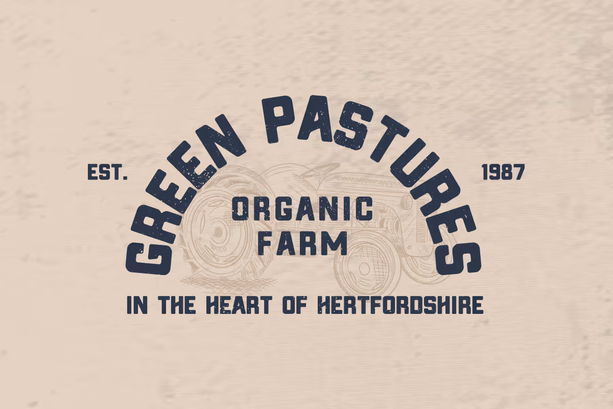 secondary logo design for green pastures
