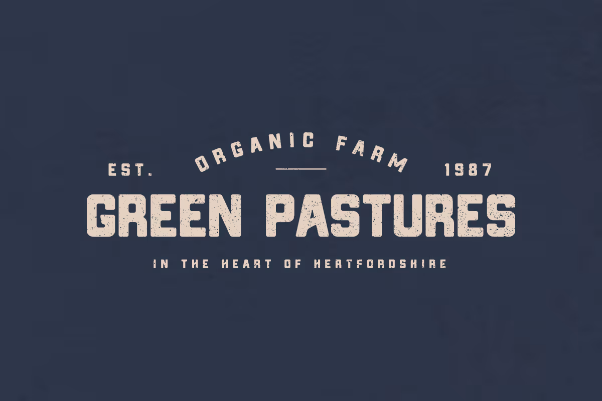 primary logo design for green pastures