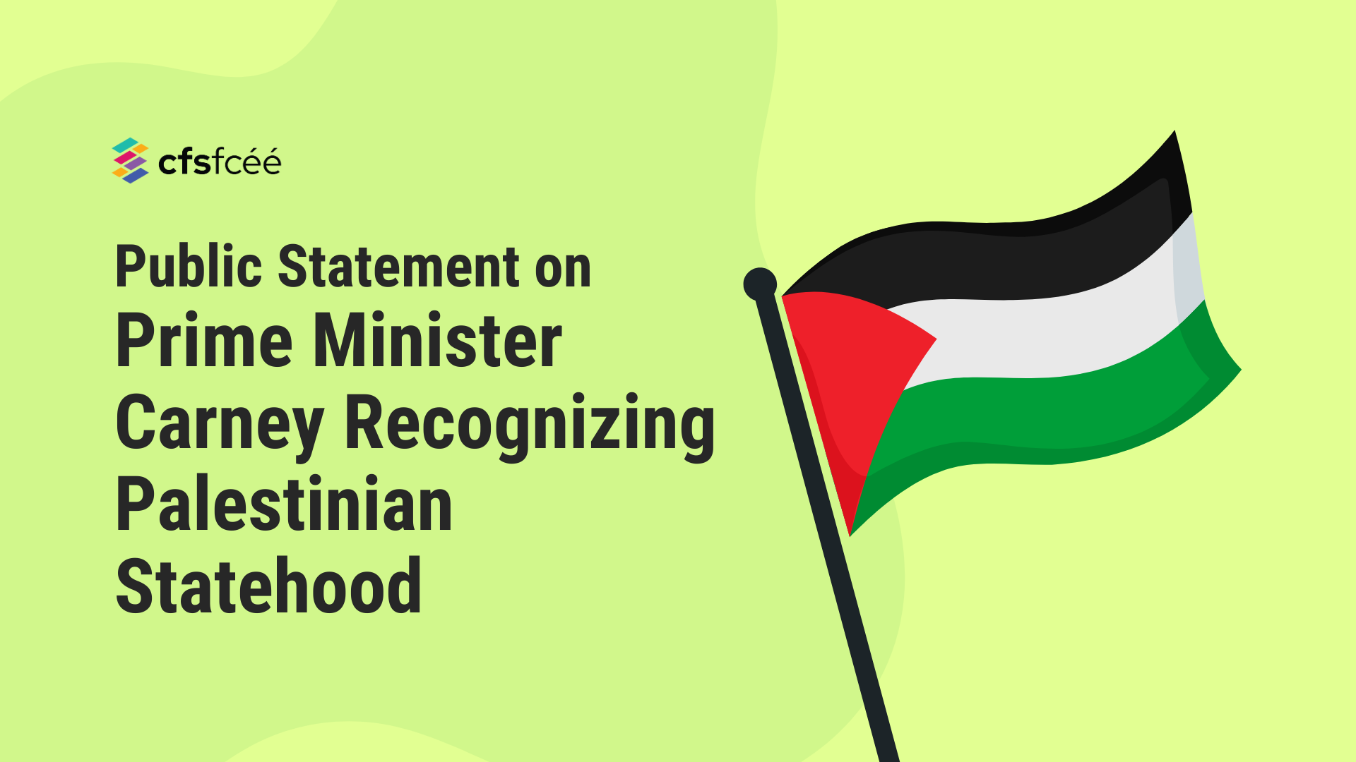 Public Statement on Prime Minister Carney Recognizing Palestinian Statehood