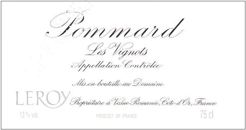 Pommard Vignots 2014