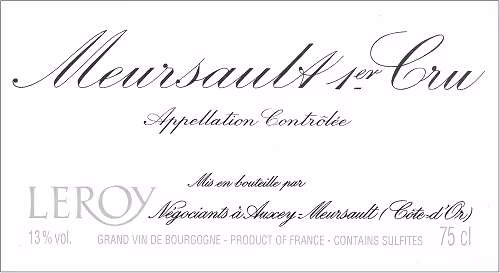 Meursault 1er cru 2011