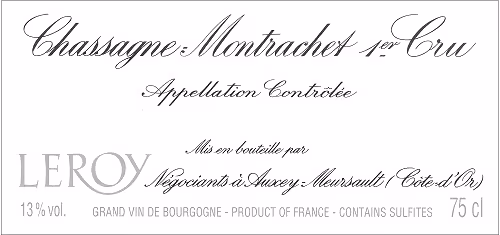 Chassagne-Montrachet 1er cru 2011