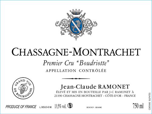 Chassagne-Montrachet 1er cru Boudriotte 2023