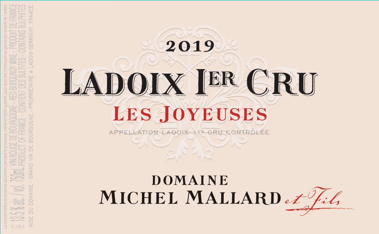 Ladoix 1er cru Joyeuses 2019