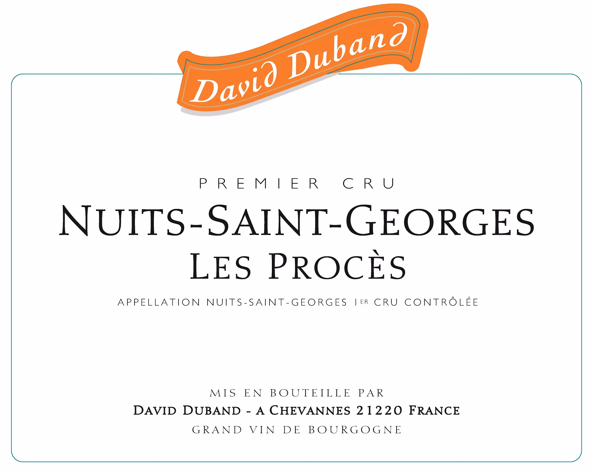 Nuits-St-Georges 1er cru Procés 2018