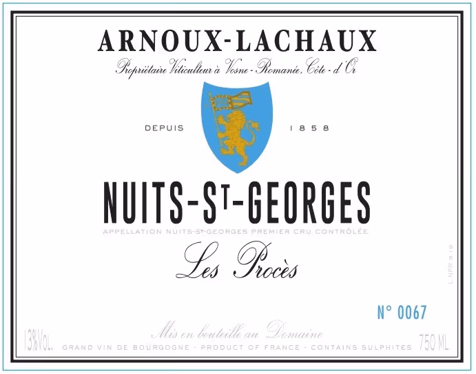 Nuits-St-Georges 1er Cru Procès 2021